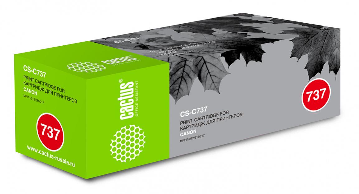 Картридж лазерный Cactus CS-C737 737 черный (2400стр.) для Canon MF 210/211/212/216/217/220 фото 1