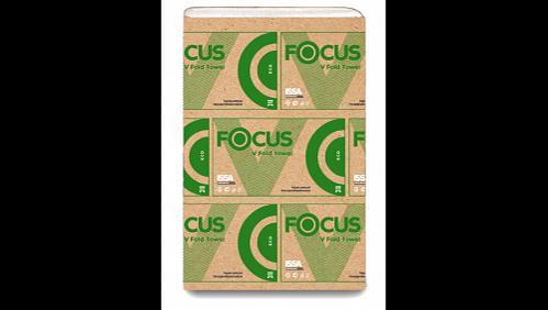 Бумажные полотенца focus eco 23x20,5x250, v-сложения 1 сл опт фото 1