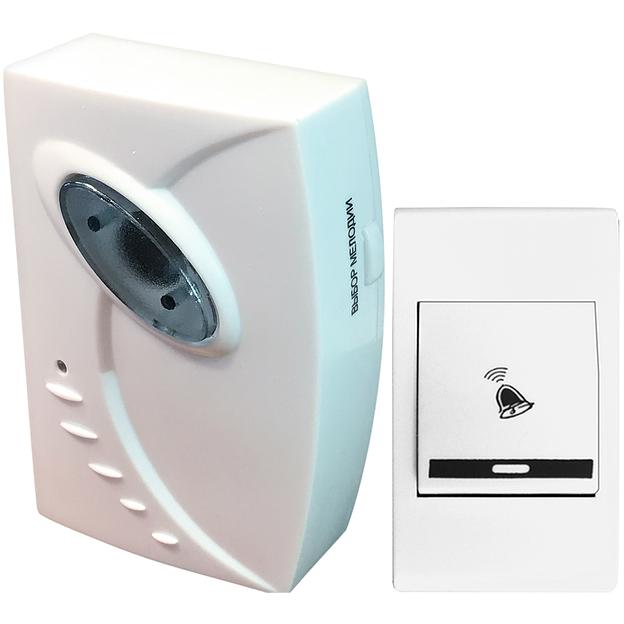 Звонок беспроводной Фокстрот 32 мелодии, дальность 100 м, 2ААх1,5В фото 1