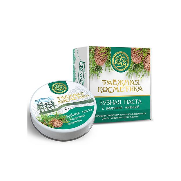 Зубная паста с кедровой живицей Алтын Бай 25 г «Таёжная косметика», опт фото 3