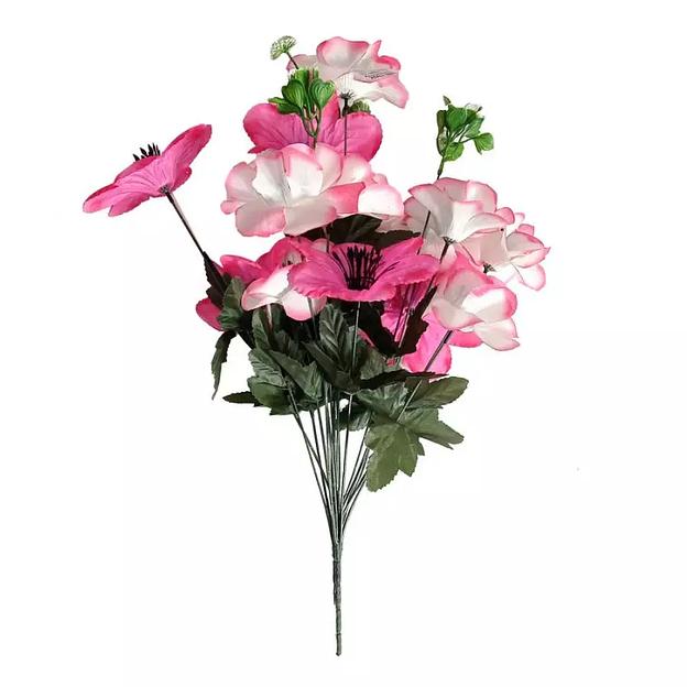 Кувшинки с георгинами 15 голов (2 вида 5+10) 55см 428-594+435 фото 2