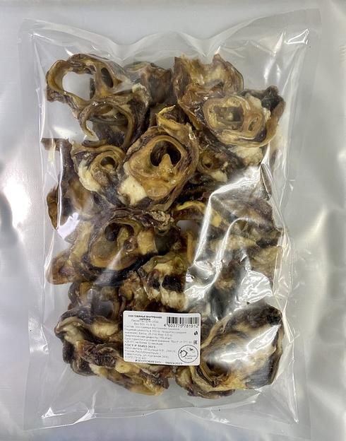 Ухо говяжье внутреннее нарезка лакомство для собак 200 г ОПТ фото 2