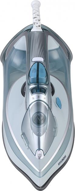 Утюг Hyundai H-SI01340 2800Вт голубой/белый фото 4
