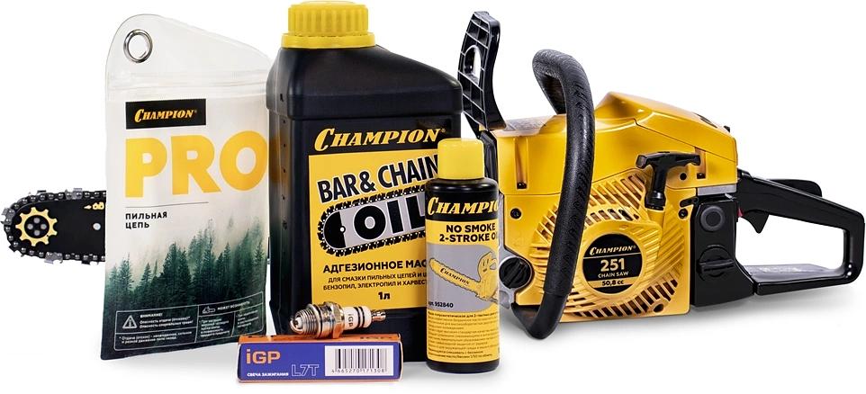 Бензопила Champion 251-18 АКЦИЯ 2300Вт 3.13л.с. дл.шины:18" (45cm) (А251-18) фото 8