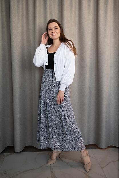 Жакет женский арт.Л375, белый ОПТ фото 3