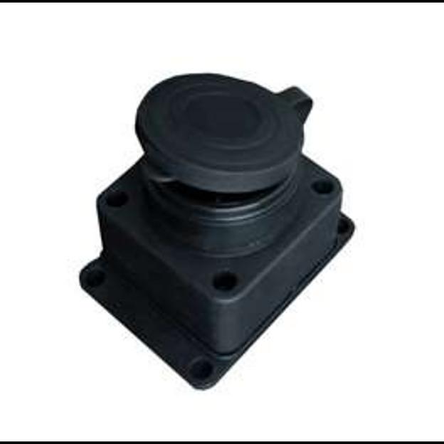 Розетка настенная 16А IP44 250В (еврослот) с заглушкой с заземл. каучук UNIVersal 602229 фото 1