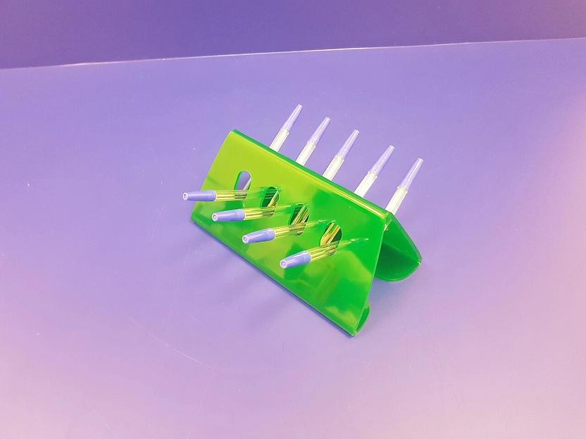 Подставка для ручек карандашей кистей 9 секции.(домик цвет зеленый) фото 2