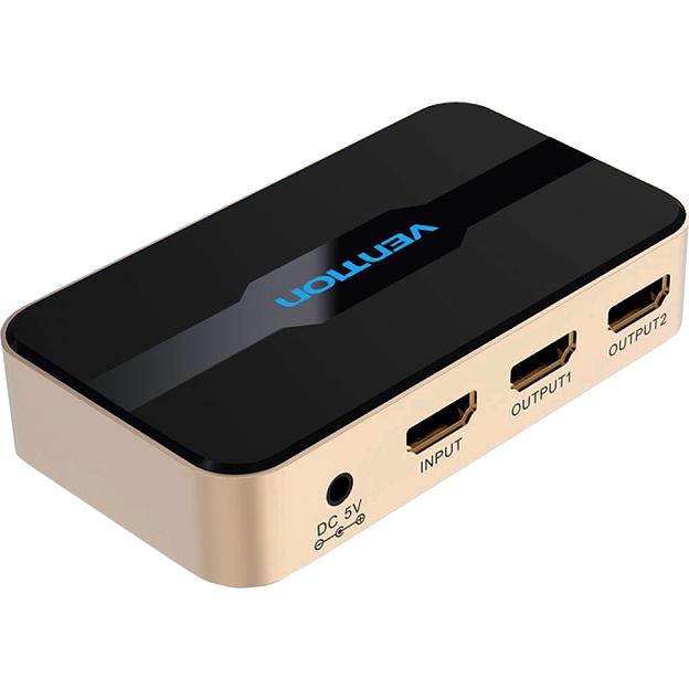 Разветвитель - сплиттер Vention HDMI 19F/2x19F на 2 монитора Разветвитель Vention HDMI 19F/HDMI 19F x 2 (ACBG0) фото 1