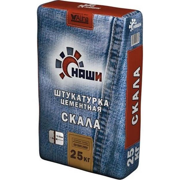 Штукатурка цементная Наши «Скала», 25 кг фото 1