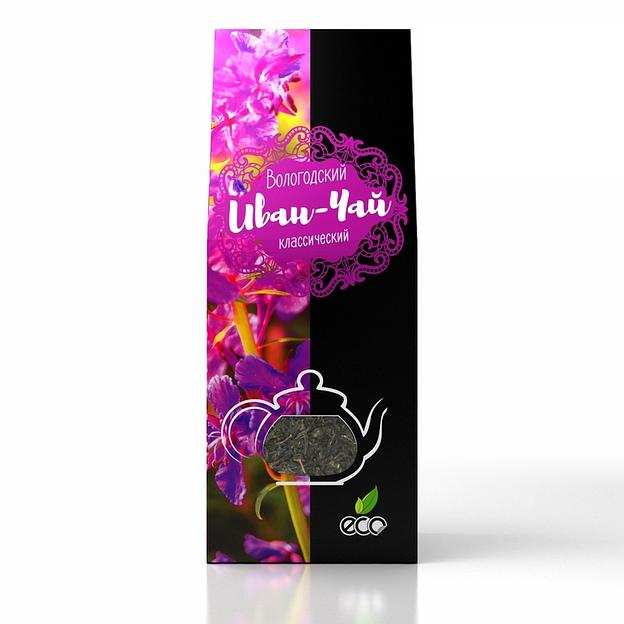 Иван-чай в сувенирной упаковке «Вологодский» классический, 50 г ОПТ фото 1