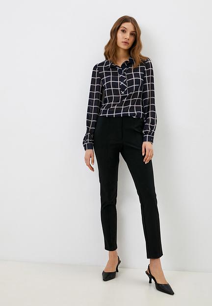 Блуза синяя в клетку Elit by Ter-Hakobyan опт фото 2