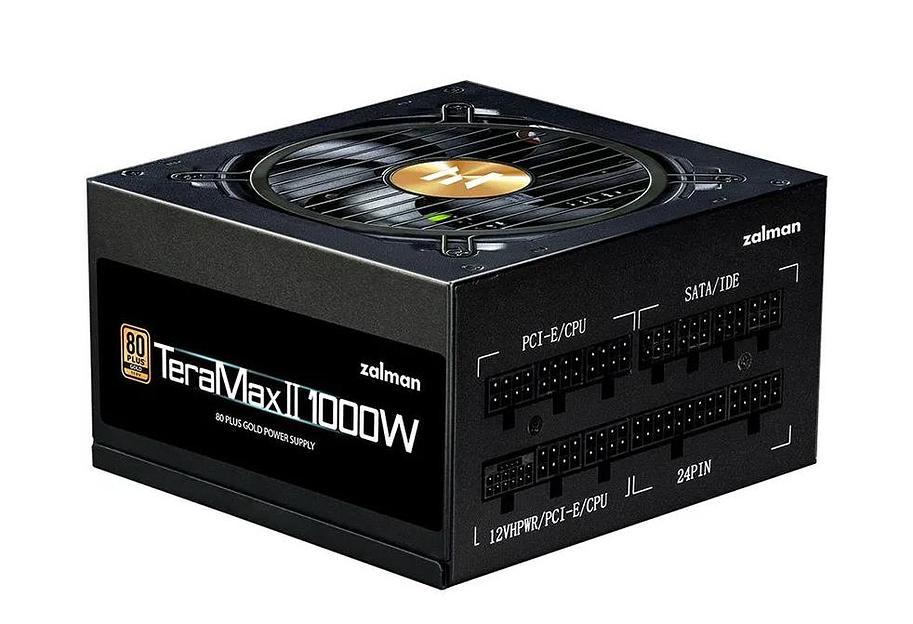Блок питания Zalman ZM1000-TMX2, 1000W, ATX12V v2.52, APFC, 12cm Fan, 80+ Gold Gen5, Full Modular, Retail (ZM1000-TMX2) фото 1