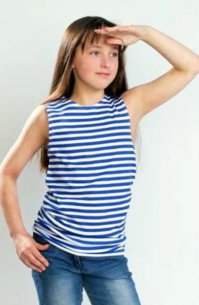 Майка тельняшка детская ОПТ фото 4