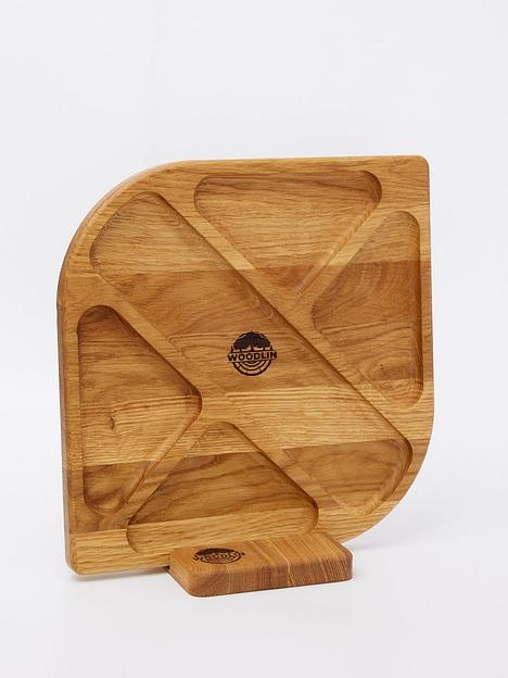 Менажница деревянная Woodlin «Парино» 28х28 см ОПТ фото 8