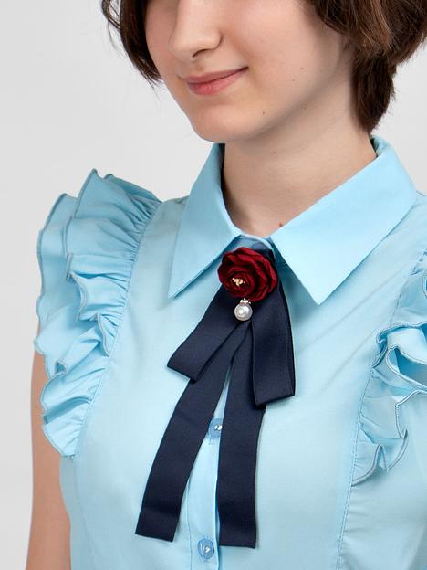 Блузка для девочки Соль&Перец арт.SP0322 голубой ОПТ фото 2