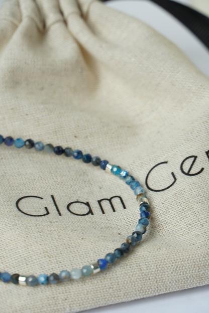 Браслет из синего агата «Арктический свет», опт фото 1