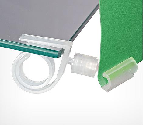 Ценникодержатель улитка на край ROLL-CLIP-L высота ножки 100мм фото 1