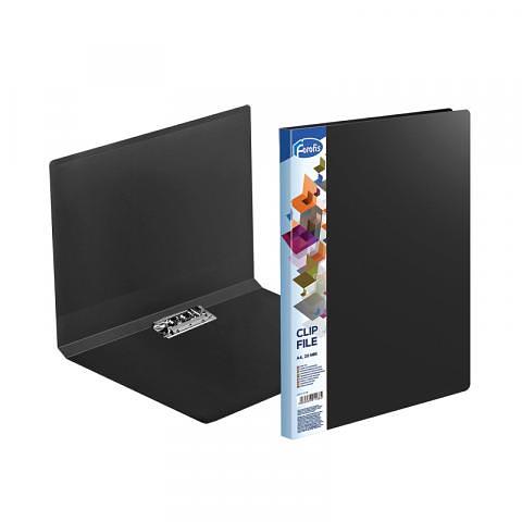 Папка для бумаг с прижимом, А4, ПП, 0,60 мм, Clip B, черный, Forofis фото 1