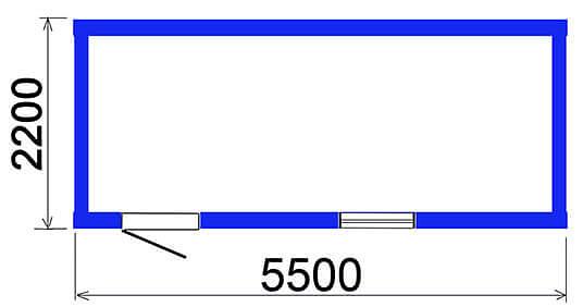 Бытовка 2,2х5,5 м для дачи и стройки фото 2