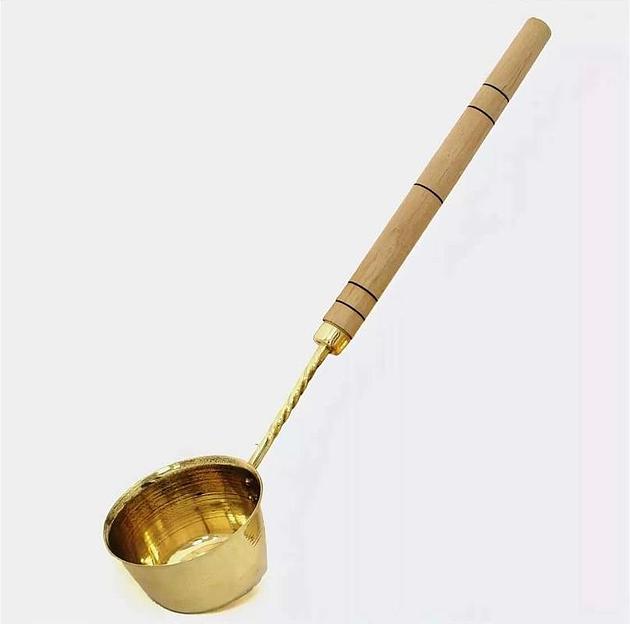 Ковш для бани латунный 0.35 литра, Россия фото 1