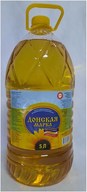 Масло рафинированное дезодорированное вымороженное 5 л фото 1