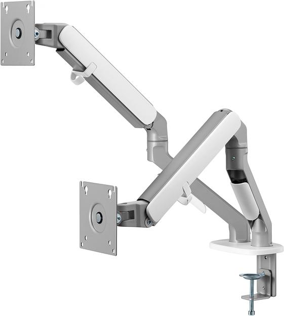Кронштейн для мониторов Ultramounts UM735SIL серый/серебристый 17"-27" макс.7кг крепление к столешнице поворот и наклон фото 5