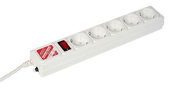 Сетевой фильтр Powercube SPG-B-15-WHITE 5м (5 розеток) белый (коробка) фото 1