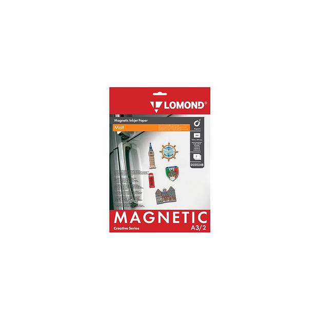 Фотобумага Lomond A3, для струйной печати, 2л, 660г/м2, белый, покрытие матовое /магнитный слой [2020348] фото 1