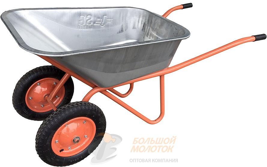 Тележка строит. усил. 2-кол. 3.25-8, WB5009MS2, 300 кг, 100 л фото 1