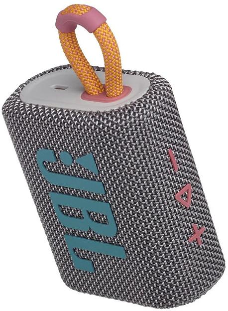 Колонка порт. JBL GO 3 серый 4.2W 1.0 BT 10м (JBLGO3GRY) фото 5