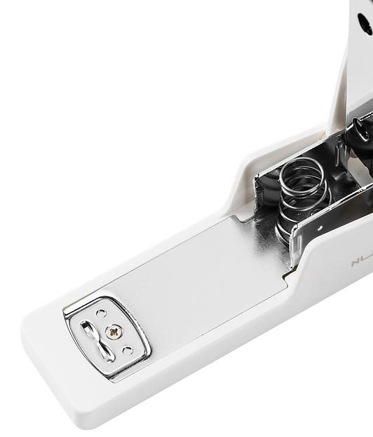 Степлер Deli ENS084 Nusign 24/6 26/6 (20листов) белый 100скоб коробка фото 4