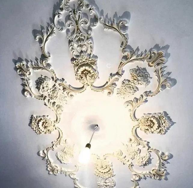 Розетка гипсовая Samaragips декоративная РС-2 трафарет ОПТ фото 3