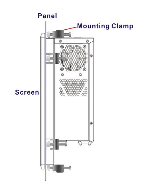 Крепеж FPK-13, комплект для монтажа в панель, цвет - серебристый фото 1