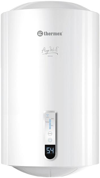 Водонагреватель Thermex Auga 80 V Wi-Fi 1.5кВт 80л электрический настенный/белый фото 1