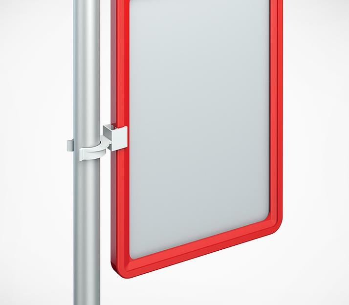 Клипса для крепления рамок на трубах JOKER CLIP фото 1