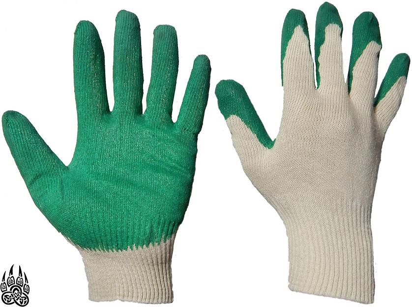 Перчатки Х/Б с 1-м латексным покрытием фото 1