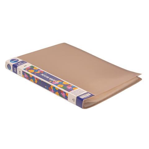 Папка файловая с 40 карманами, А4, VISIT, бежевый, Centrum фото 1