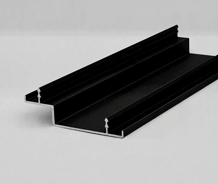 Профиль кромки IDoors 42 мм 1 хлыст 6.1 м черный, серый ОПТ фото 1