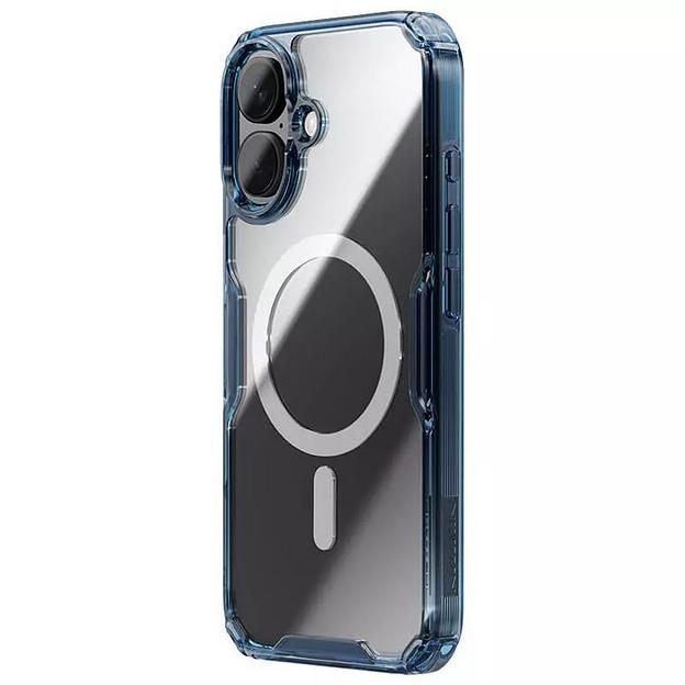 Чехол Nature TPU Pro Magnetic Case, Blue, (AP iP16 Plus) фото 2