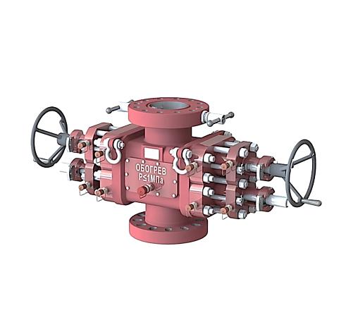 Превентора плашечные сдвоенные для капитального ремонта скважин ППС-2ФТ-160х21 (156,152) фото 1