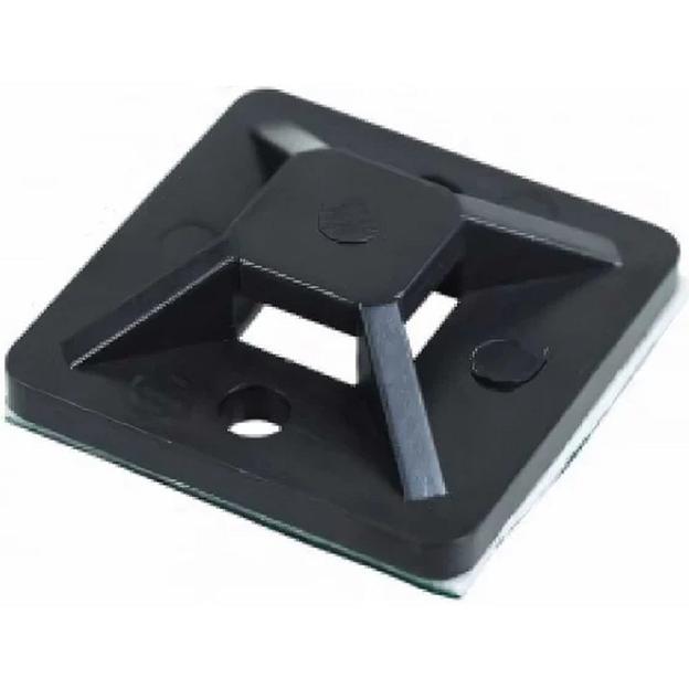 Rexant (07-2021) Площадка самоклеящаяся 20х20 мм, черная (100 шт/уп) фото 1