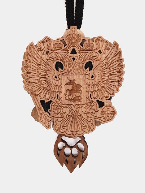 Ароматизатор воздуха для автомобиля подвесной Аром Д’Боч «Герб» деревянный ОПТ фото 2