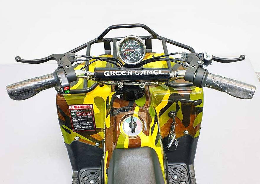 Квадроцикл GreenCamel Гоби K40 (36V 800W R6 Цепь) быстросъём, армейский желтый фото 9