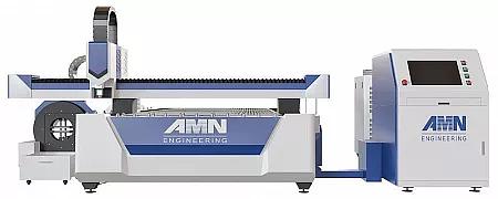 Оборудование лазерной резки металла с ЧПУ AMN/1540 с приставным труборезом 6 метров фото 1