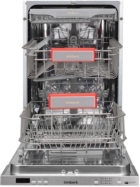 Посудомоечная машина Timberk Set&Dry T-DW45BI103 серебристый (узкая) фото 8