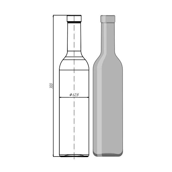 Стеклотара 064-АО.11-500 мл «Atlas» ОПТ фото 1