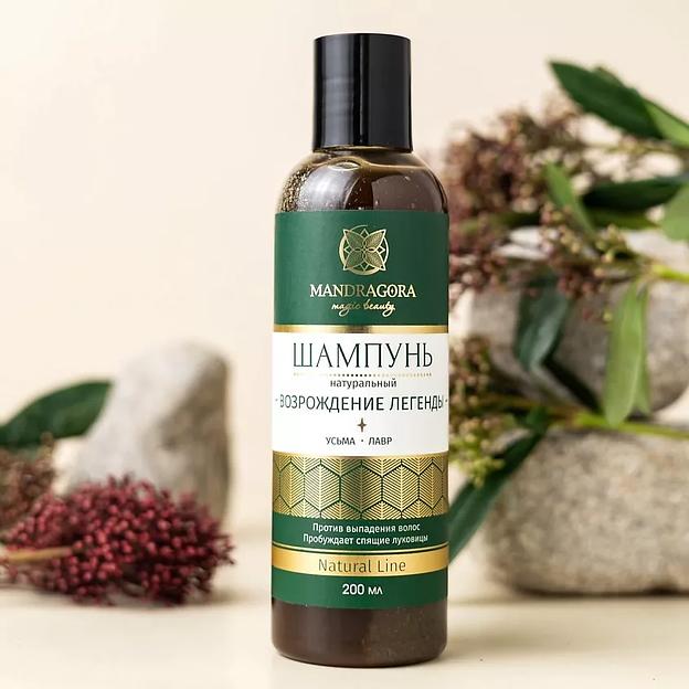 Шампунь с усьмой укрепляющий Mandragora magic beauty «Возрождение легенды» 200 мл ОПТ фото 1