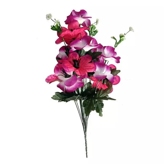 Кувшинки с георгинами 15 голов (2 вида 5+10) 55см 428-594+435 фото 4