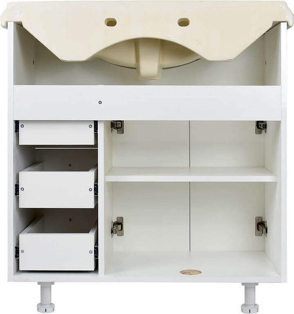 Тумба Жасмин 80 DORATIZ 9911.773, белая золото, под умывальник Классик 80 фото 5