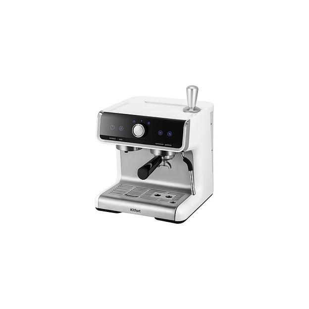 Кофеварка KitFort КТ-7170, рожковая, серебристый / черный фото 1